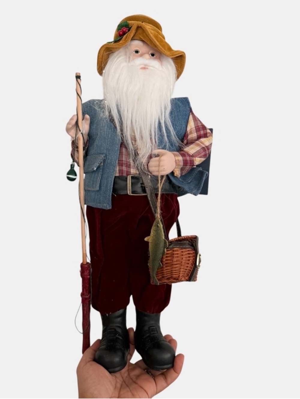 Tommy Bahama Fishing Santa Claus Christmas Holiday Figure Decor
